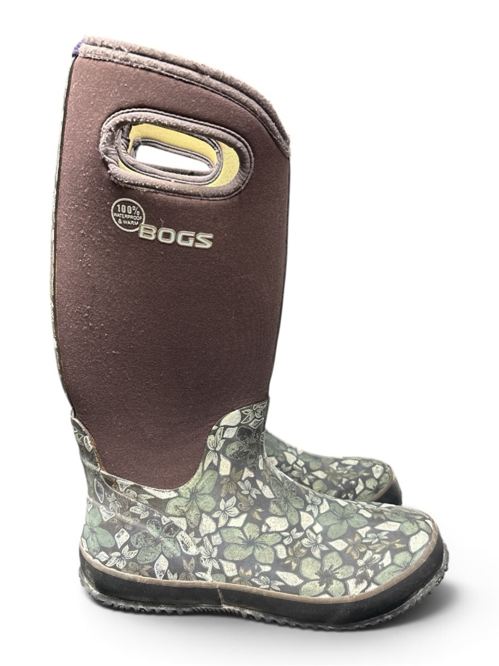 BOGS Classic Tall Waterproof Rain Boots, Hibiscus – Women’s Size 7